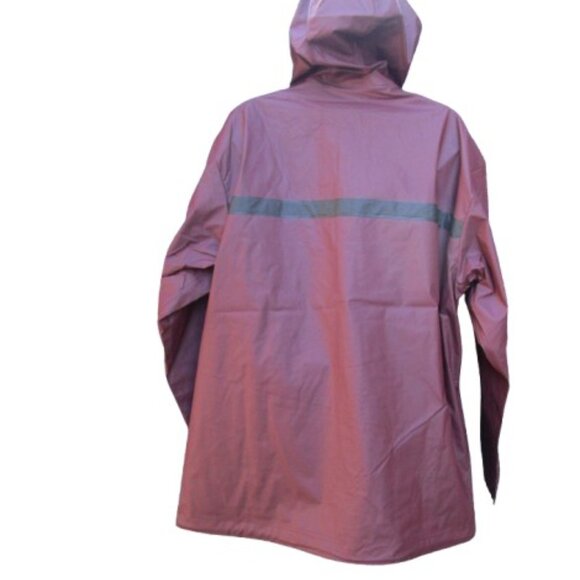 Charles River Apparel Woman's New Englander Waterproof Rain Jacket Marron Black - Picture 3 of 4